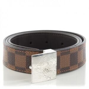 Louis Vuitton Unisex Damier Ebene PARIS Graphite Buckle Belt 100/40 AUTHENTIC